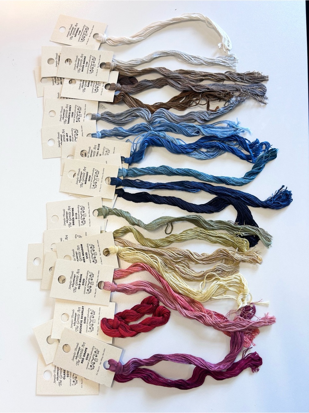 Needlepoint cotton floss - lot of 24 skeins